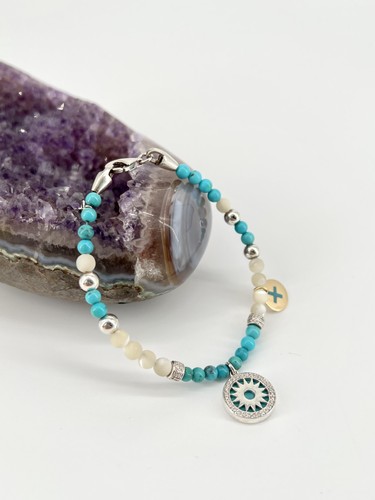 Bracelet clio blue - bracelet, turquoise