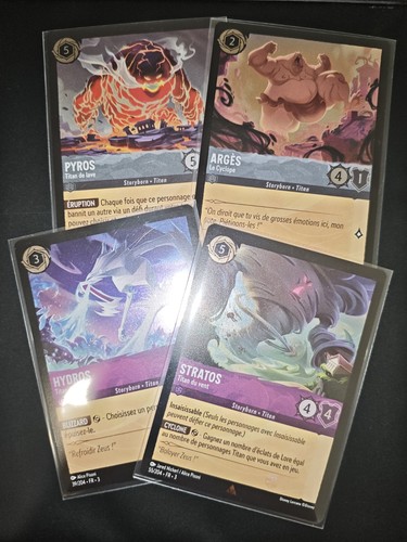 Lot cartes holos titans - 4,