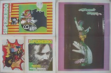 SUPERHEBDO N°44 poster psychédélique Frank ZAPPA MOUSTAKI ERIC BURDON ZANINI SHE