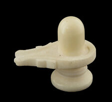 Shiva lingam Yoni Linga en marbre Rituel Hindouiste pour Puja  88mm 250gr # 7162
