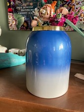 Grand vase émaillé bleu  so