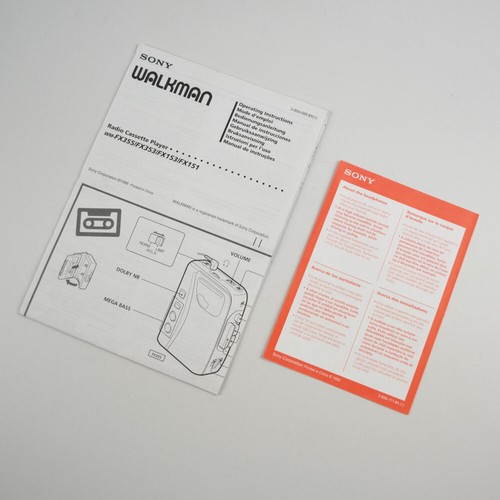 Mode emploi sony walkman - mode, d’emploi