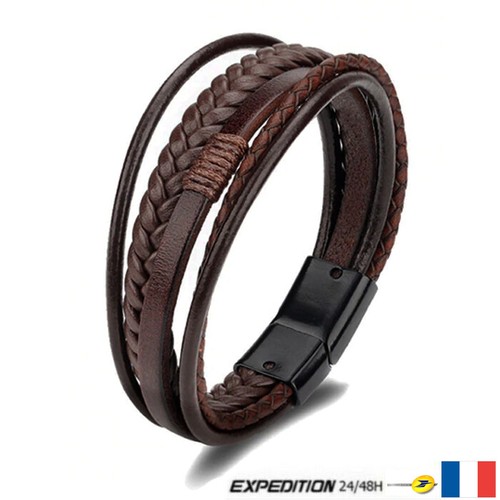 Bracelet pour homme cuir - en,