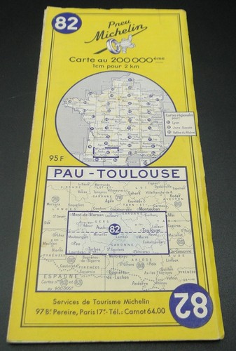 Ancienne carte routière - ancienne,