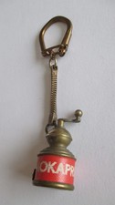 porte clé laiton massif  vintage Moulin à café manivelle qui tourne MOKAPRIMA