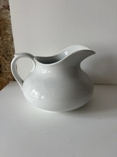 PICHET BROC DE TOILETTE ANCIEN FAIENCE BLANC BADONVILLER SHABBY COLLECTION DECO