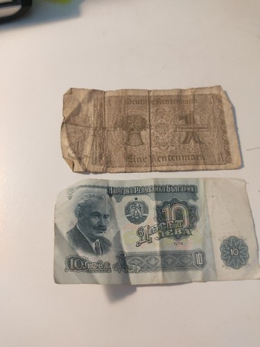 Lot billets piece etrangers - billets, et