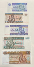 Lot 5 billets myanmar - lot,