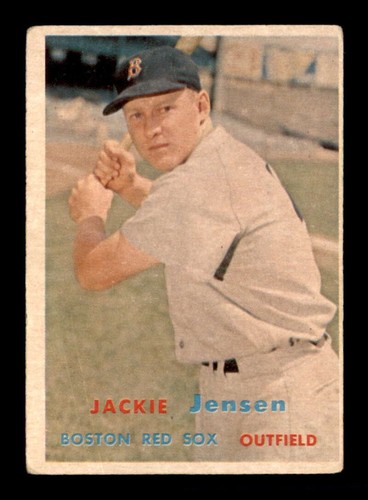 1957 topps 220 jackie jensen - 1957, #220