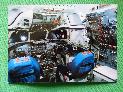 Swissair cockpit - dc-8, /