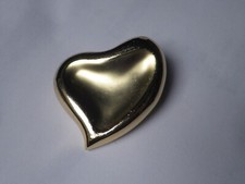AURIEGE BROCHE Métal doré forme coeur BE