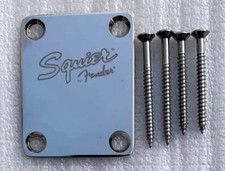 neck plate Fender Squier neuf chrome