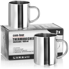 2x mugs isothermes en acier
