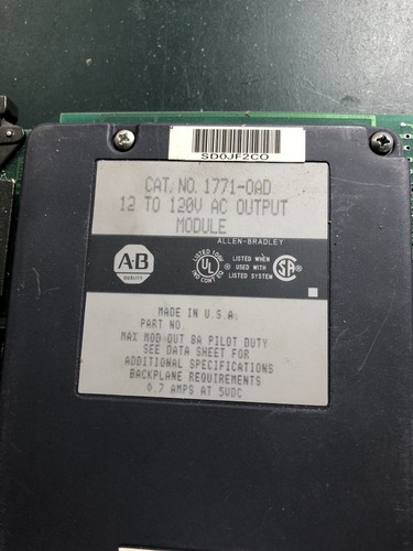 Used allen bradley 1771 - allen, 1771-oad