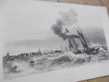 Gravure ancienne-Calais-France