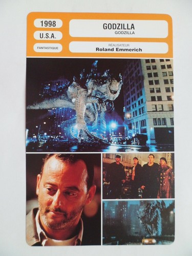 Carte fiche cinema 1998 - carte,
