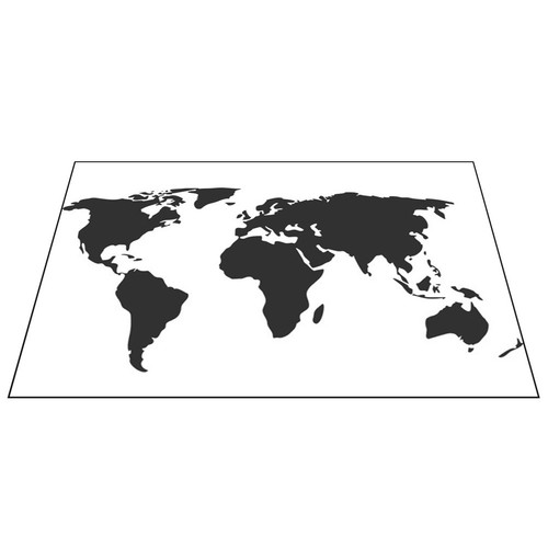 Poster mappemonde carte - mappemonde,