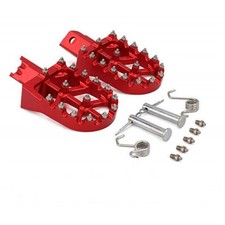 Red Footrest Foot Pegs Pedal For Honda CRF50 CRF70 XR50 Yamaha PW50 80 Dirt Bike