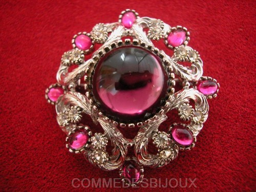 Broche rosace ciselée 7 - "rosace,