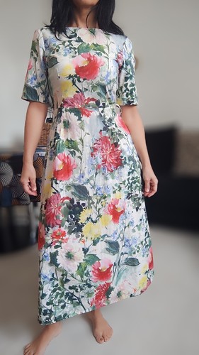 Robe longue fleurie zara 38 - fleurie, 36