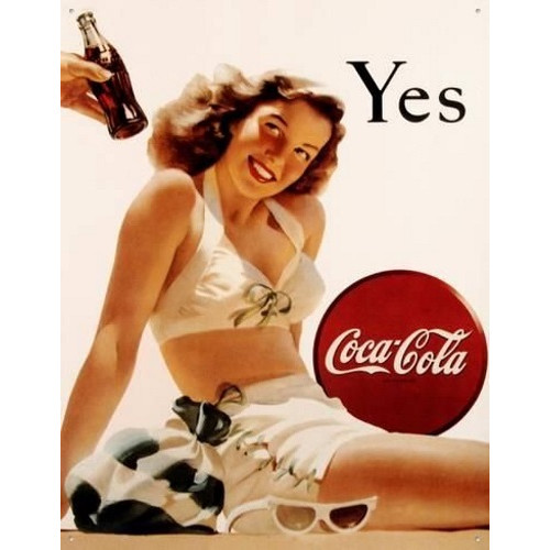 Plaque coca cola yes - yes,