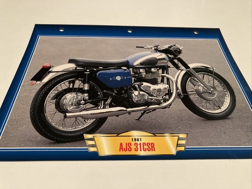 Ajs 650 31csr 1961 fiche - ajs,