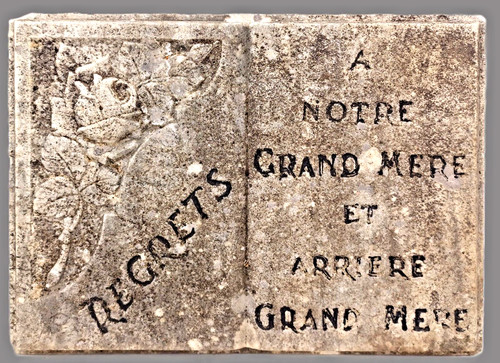 Plaque funéraire marbre art - plaque,