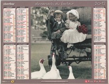 2012 - CALENDRIER DES POSTES -