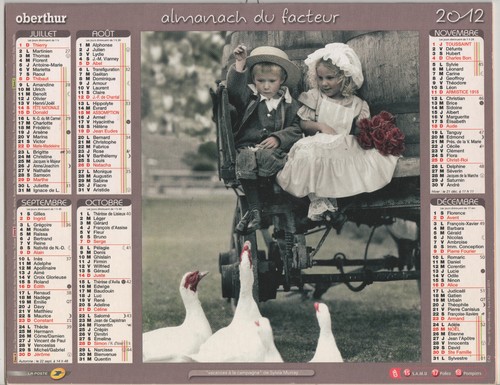 2012 calendrier des postes - 2012,
