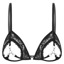 Soutien-gorge noir ouvert