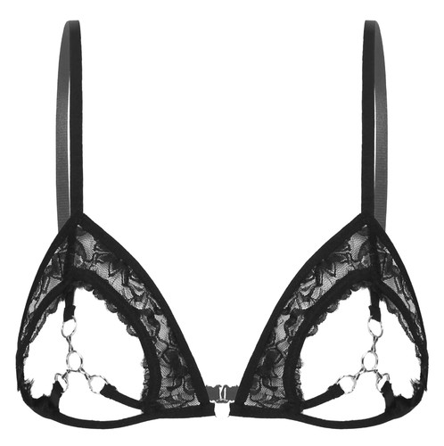 Soutien gorge noir ouvert - noir,