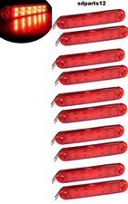 10 Feux de Gabarit 12-24V LED Rouge Position Arrière - Camion Remorque Fourgon