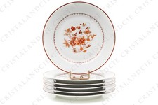 Six assiettes à salade Mandalay par Bernardaud. Six salad plates Mandalay