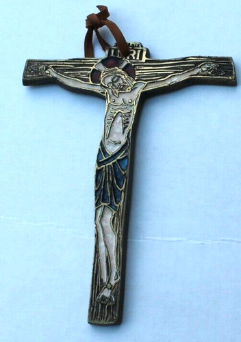 Crucifix christ bronze - crucifix,