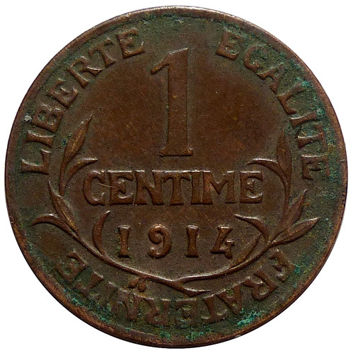 Centime daniel dupuis 1914 - 1,