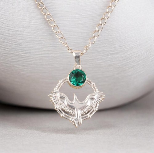 Pendentif argent 925 rond - en,