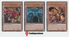 ♦Yu-Gi-Oh!♦ Lot des 3 Dieux Egyptiens Slifer, Obelisk et Ra : LDK2-FRS01/2/3
