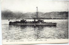 cpa Marine Bâteau ARBALETE contre Torpilleur Marine de Guerre