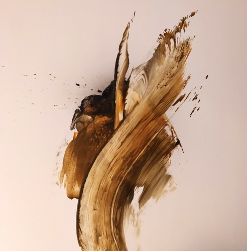 Tableau art abstrait cire - abstrait,