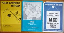 3 affiches d'exposition de MEB artiste trisomique vers 1970 Art Brut