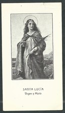 image pieuse ancianne de Santa