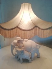 Lampe céramique éléphants