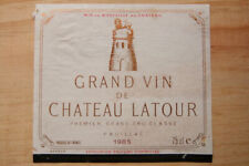 Étiquette Château Latour 1985 Pauillac Grand Cru Classé - wine label weinetikett