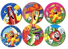 POGS - F-PIM6 001 Lot de 6 Pogs PIMOUSSE Tous Différents Quasi neuf