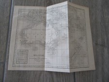 CARTE ORIGINALE 1890 MELANESIEET KERGUELEN