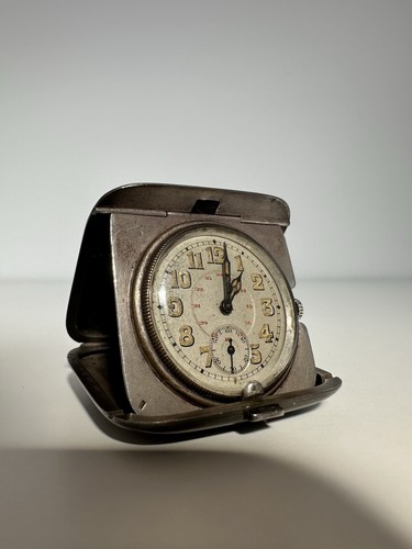 Montre voyage argent massif - de,