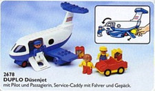 Lego Duplo 2678 l'avion Jumbo jet collection vintage complet