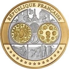 France, Médaille, L'Europe, Cuivre Plaqué Argent, FDC, STGL