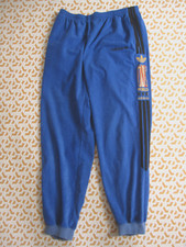 Pantalon Adidas One World 80'S Bleu noir Velour Survetement vintage - 180 / L