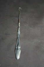 Crochet tire-bottine ancien - Manche argent